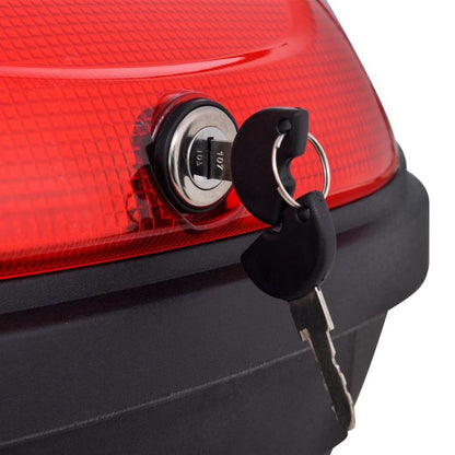 Motor Topcase – Motor Koffer – Helm Koffer – Bagagekoffer – Motor Achterbak – 72L Inhoud – Lichtgewicht PP Kunststof – Afneembare Draagband – Zwart