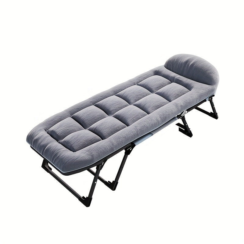 Opvouwbaar Bed – Inklapbaar Bed – Vouwbed – Campingbed – Logeerbed – Ruimtebesparend Ontwerp – Stevig Metaalframe – Oxford Stof – Geschikt Tot 1,90 Meter – Gebruik Binnen en Buiten