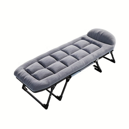 Opvouwbaar Bed – Inklapbaar Bed – Vouwbed – Campingbed – Logeerbed – Ruimtebesparend Ontwerp – Stevig Metaalframe – Oxford Stof – Geschikt Tot 1,90 Meter – Gebruik Binnen en Buiten