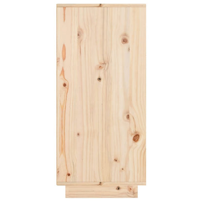 Sideboard 60x34x75cm Solid Wood Pine Side Cabinet Organizer Storage Cabinet Storage Box for Bedroom, Living Room, Bathroom, Home Furniture