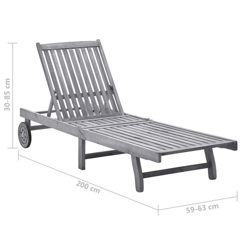 Easy-to-Assemble Outdoor Lounge Chair with Cushion - Heavy-Duty Recycled wood frame, Adjustable Backrest, Non-Slip Feet - Ergonomic Patio, Poolside, Garden, Balcony - Lightweight & Sturdy Construction, Outdoor Chair Cushions,