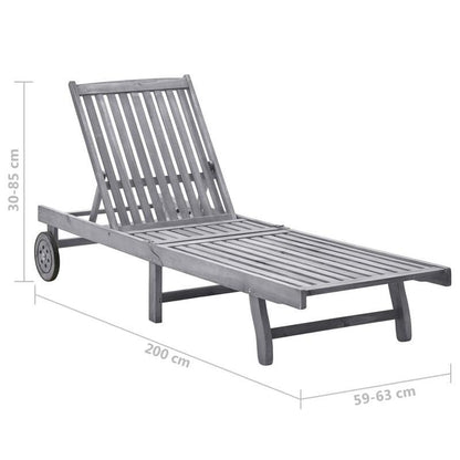 Easy-to-Assemble Outdoor Lounge Chair with Cushion - Heavy-Duty Recycled wood frame, Adjustable Backrest, Non-Slip Feet - Ergonomic Patio, Poolside, Garden, Balcony - Lightweight & Sturdy Construction, Outdoor Chair Cushions,