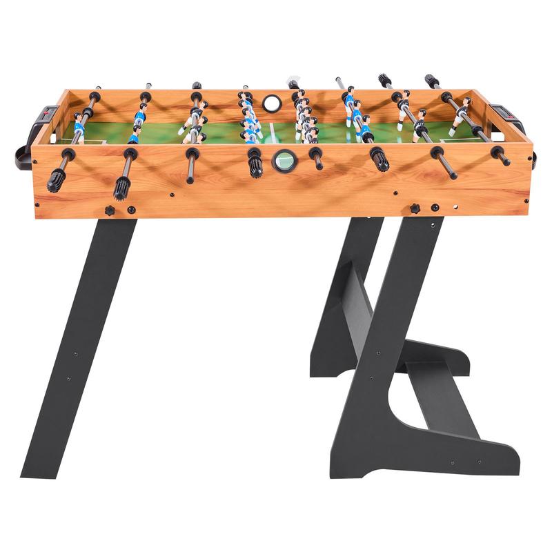 Foldable Table Football Table in Standard Size (1065 X 605 X 810 Mm), Foldable Indoor Football Table for Home, Family And Game Room, Set Includes 2 Balls, Easy to Store Game Table