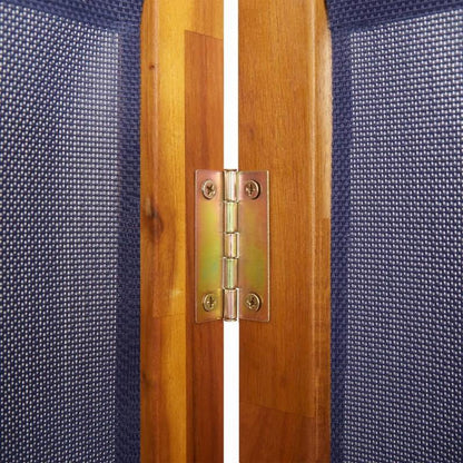 Roomdivider – Scheidingswand – Kamerscherm – Flexibele Wand – Paneelwand – Donkerblauw – 4 Panelen – 280 x 180 cm