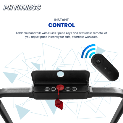 Loopband – Walking Pad – Wandelband – Hardloopband – Treadmill – Inklapbaar Design – 1,3 PK Motor 1-8 km/u – Max. 120 kg Met Bluetooth & LCD Display