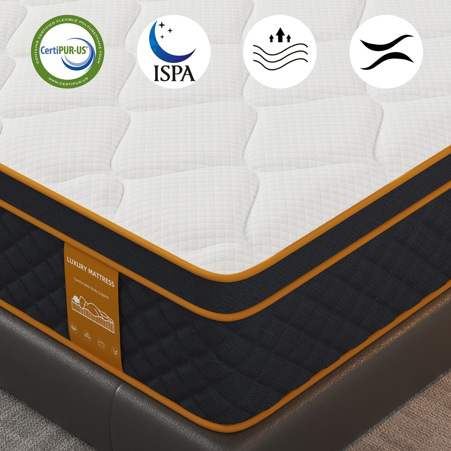 10-inch Memory Foam Hybrid Mattress with Pocketed Coil Springs - Medium Firmness, Motion Isolation & Pressure Relief, Cooling Breathable Design, Support, Motion Isolation Technology, Multiple Sizes (Twin/Full/Queen/King) - No