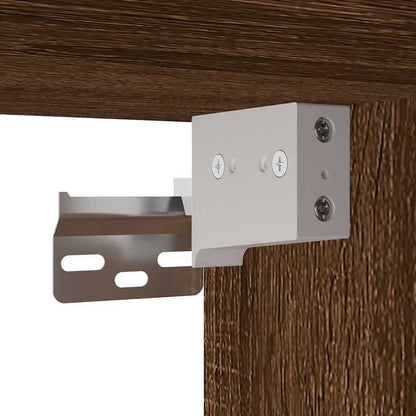 Badkamermeubel – Badmeubelset – Wastafelmeubel – Badkamerkast – Onderbouwkast – 3-delig – Bruine Eikenlook – Duurzaam Hardhout – Zonder Elektriciteit