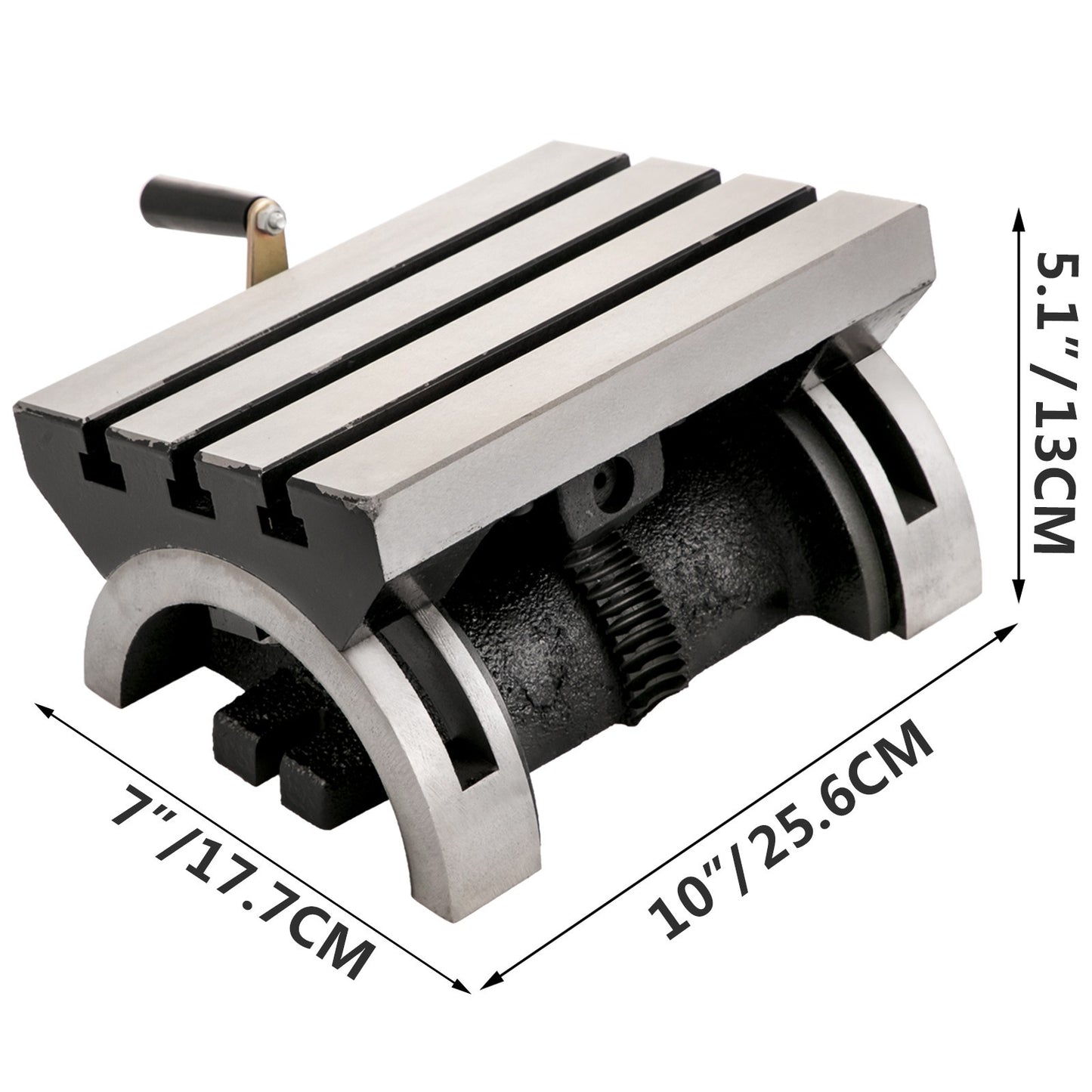 Kantelbare Freestafel – Freesmachine Tafel – Verstelbare Freestafel – Freestafel Gietijzer – Kanteltafel – 25x18 cm Werkblad – 0-40° Verstelbare Hoek – 3 T-Slots