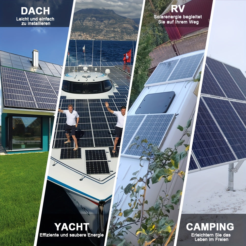 150W Zonnepaneel Set – Zonnecel Module – Zonne-energie Systeem – Off-grid Solar Kit – 12V Solar Panel – Met 40A MPPT Controller – Lichtgewicht Aluminium Frame
