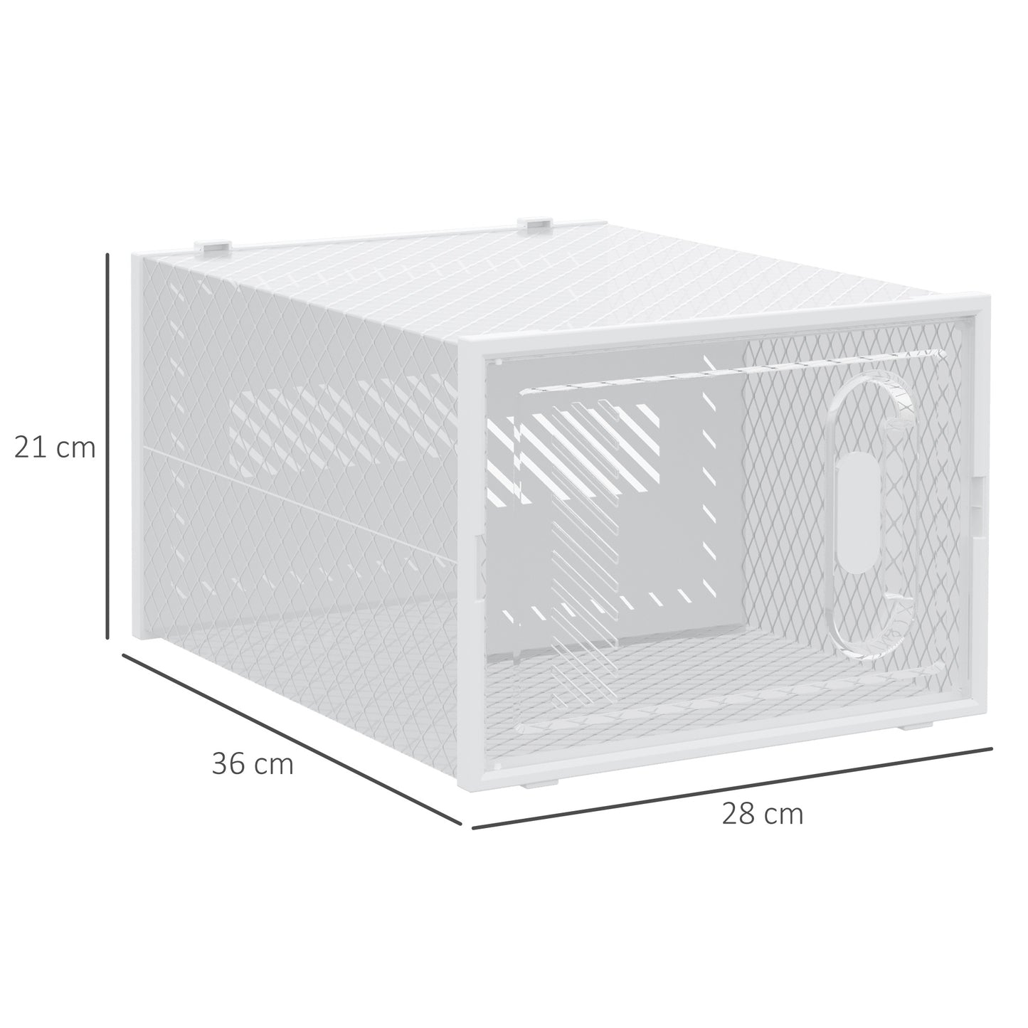 Schoenendozen – Schoenenopberger – Schoenendoos – Schoenendozen Stapelbaar – Schoenendozen Transparant – Set Van 18 – Magnetische Deuren – Ruimtebesparend Design