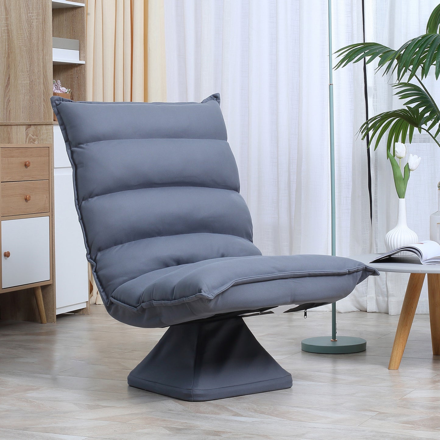 Vloerstol – Vloerstoel – Draaistoel – Gaming Stoel – Relaxfauteuil – 360° Draaibaar – Verstelbare Rugleuning