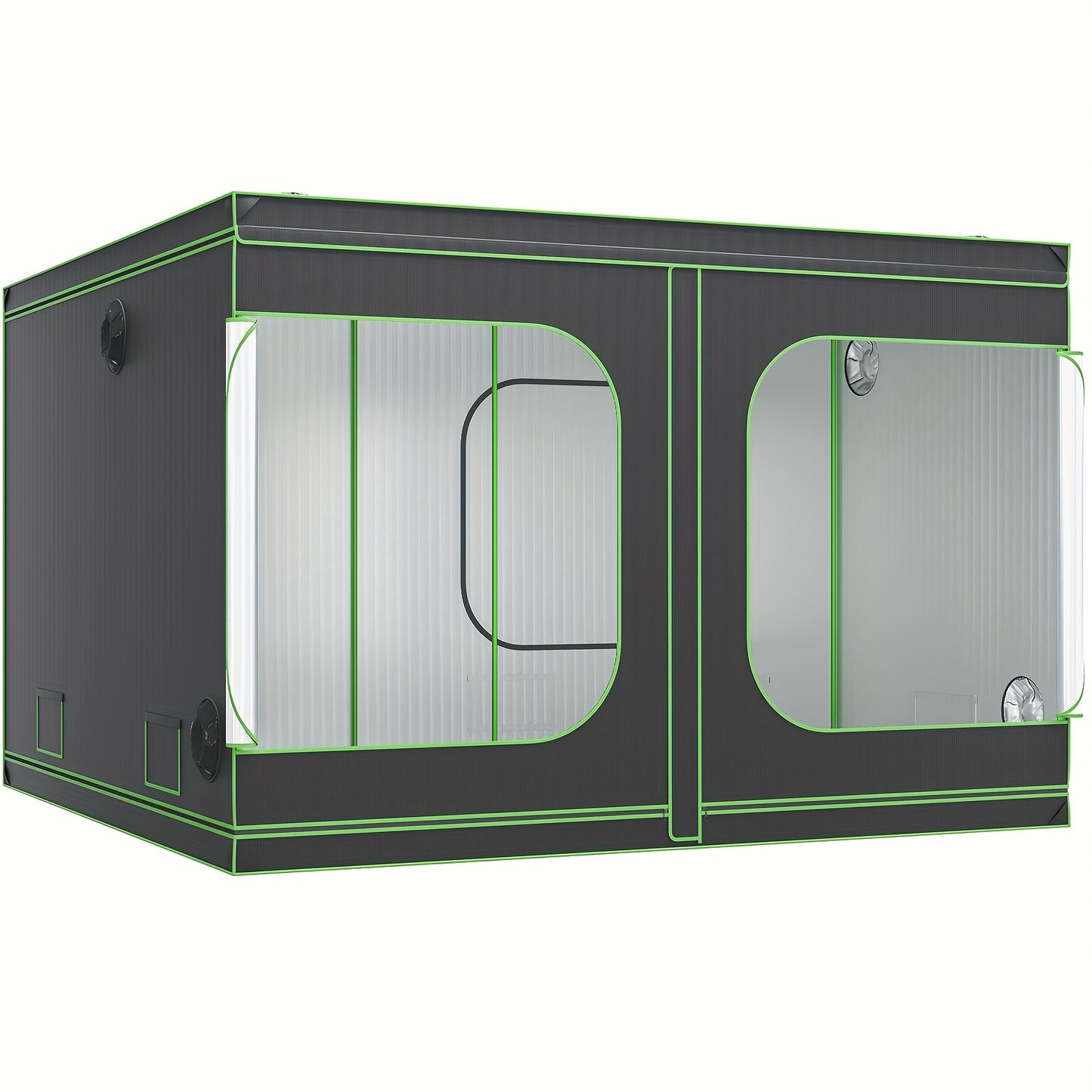 Kweektent – Growtent – Kweekkast – Growbox – Kweekruimte – 600D Oxford Stof – 120x120x80 inch – 19 mm Metalen Frame