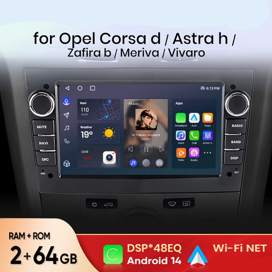 2 Din Multimedia Speler – Autoradio – Carplay Radio – Navigatiesysteem – Touchscreen Stereo – 7 Inch IPS Scherm – 2GB RAM 64GB ROM – WiFi Draadloos – Android Auto Ondersteuning
