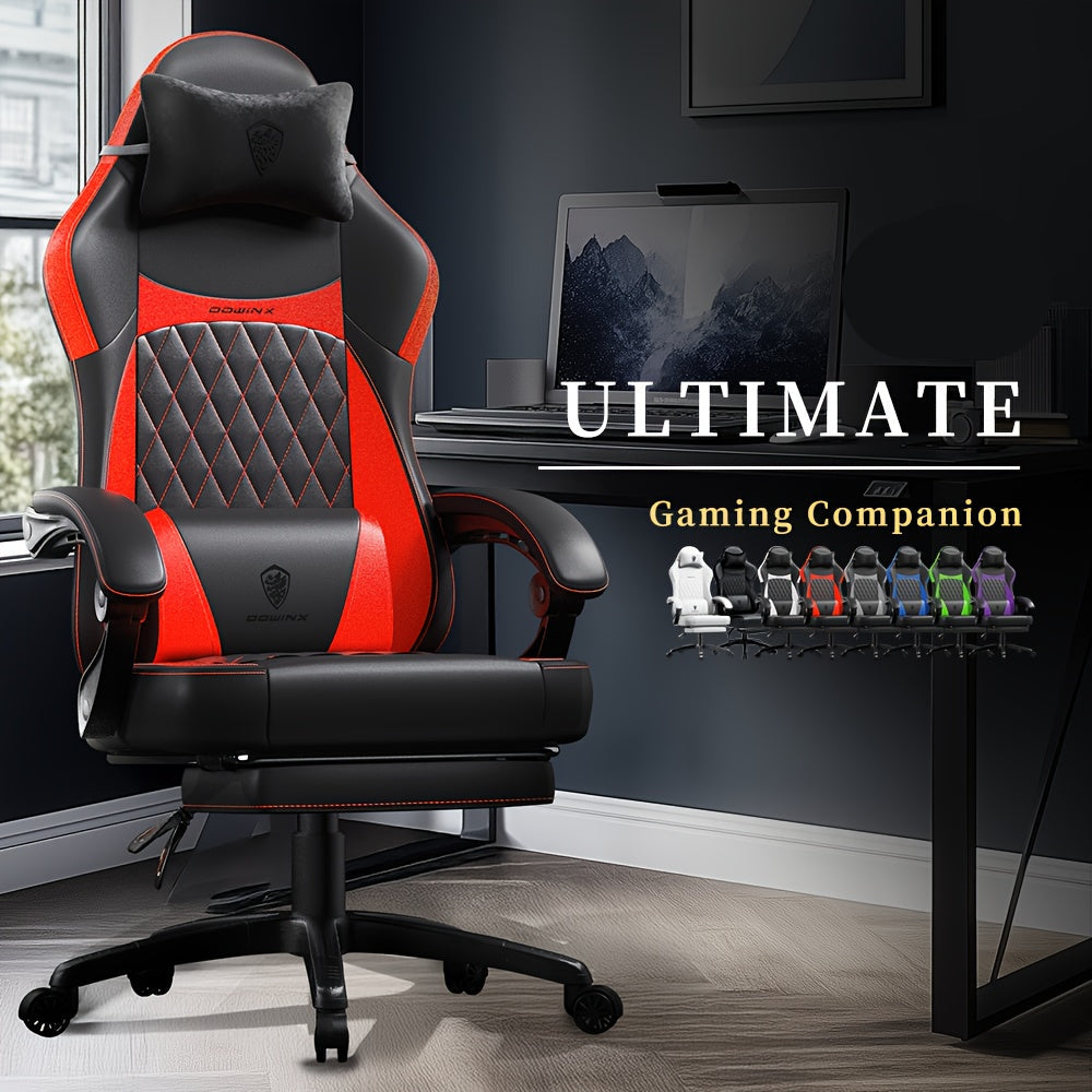 Gamingstoel – Bureaustoel – Gamestoel – Racingstoel – Ergonomische Stoel – Zwart-Rood – 360 Graden Draaibaar – Roestvrij Stalen Frame