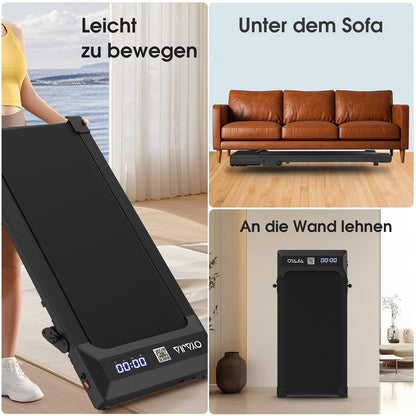 Loopband – Wandelband – Walking Pad – Loopband Elektrisch – Treadmill – Compact Zonder Leuning – Stil 0,65 HP Motor – Anti-slip Schokabsorberend Loopvlak 39x90 cm