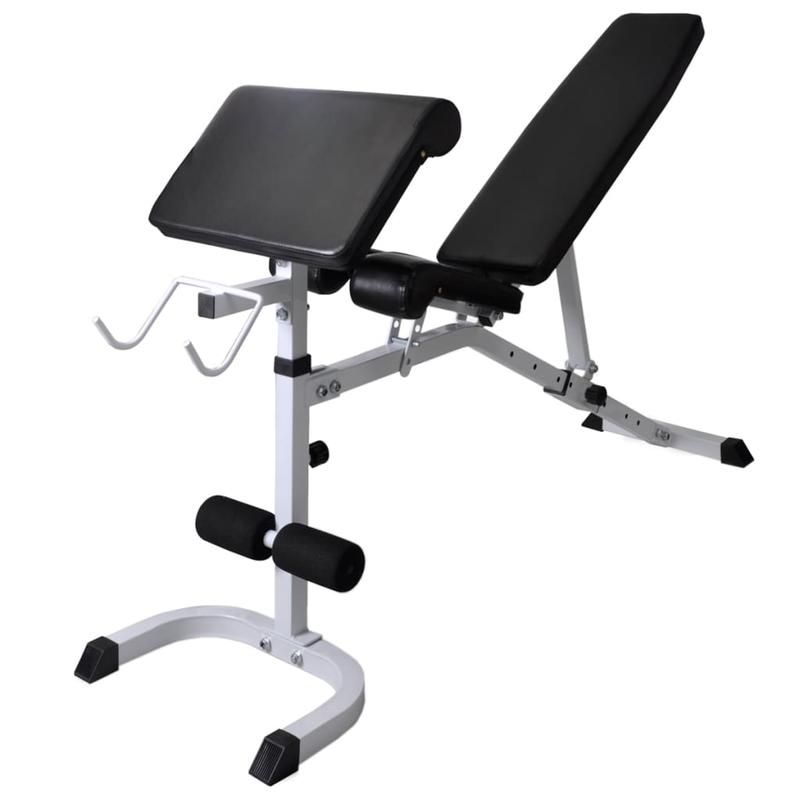 Verstelbare Gewichtbank – Krachtbank – Fitnessbank – Halterbank – Dumbbellbank – Hoogwaardig IJzer – Max. Belastbaarheid 60,5 kg
