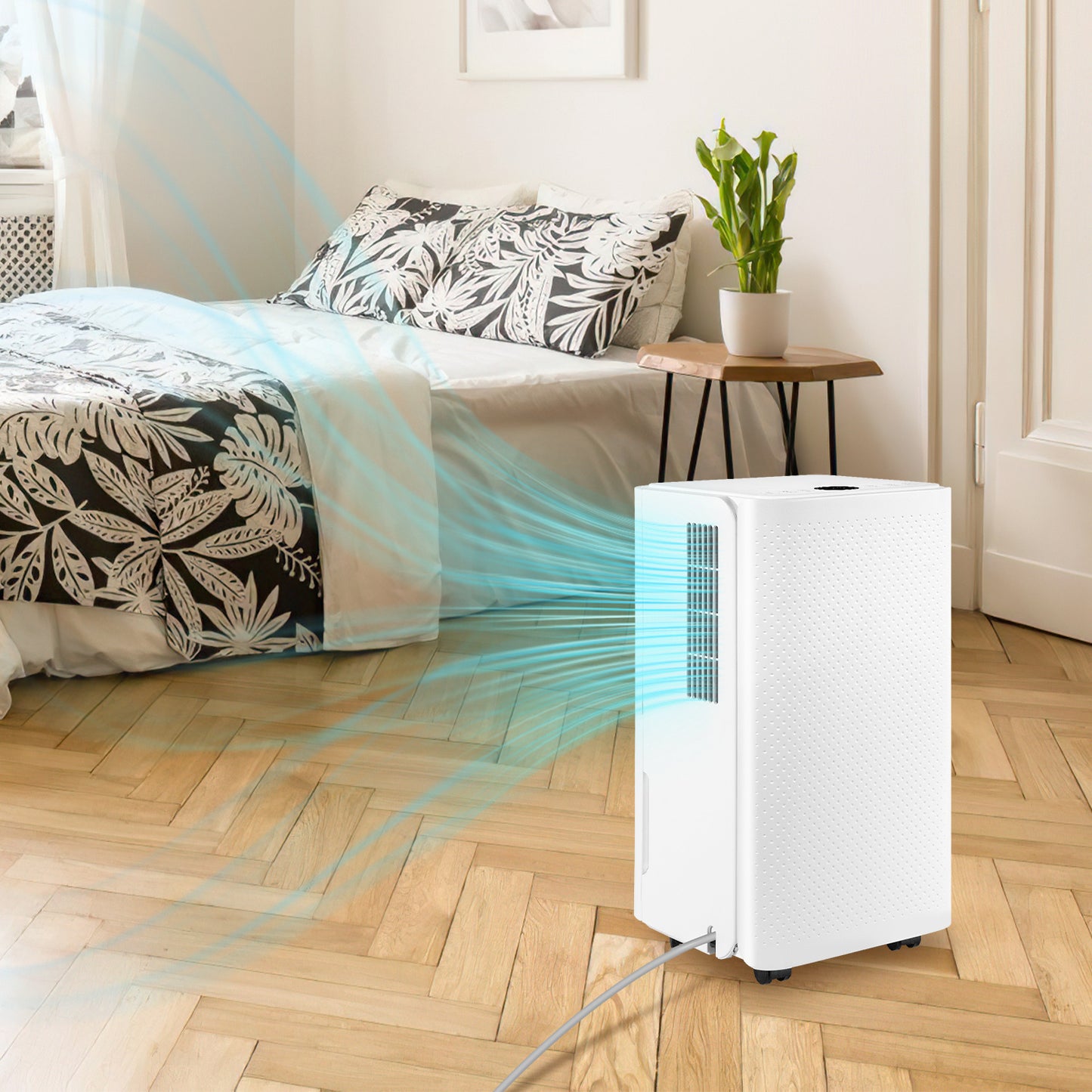 Luchtontvochtiger – Vochtvreter – Ontvochtiger – Dehumidifier – Vochtbestrijder – 16L/dag Capaciteit – Stil 38 dB Met 24-uurs Timer
