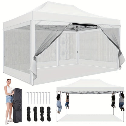 Pop-up Tent – Partytent – Tuinent – Vouwtent – Eventtent – 3,05x4,57m – 4 Afneembare Gaaswanden – Aluminium Frame