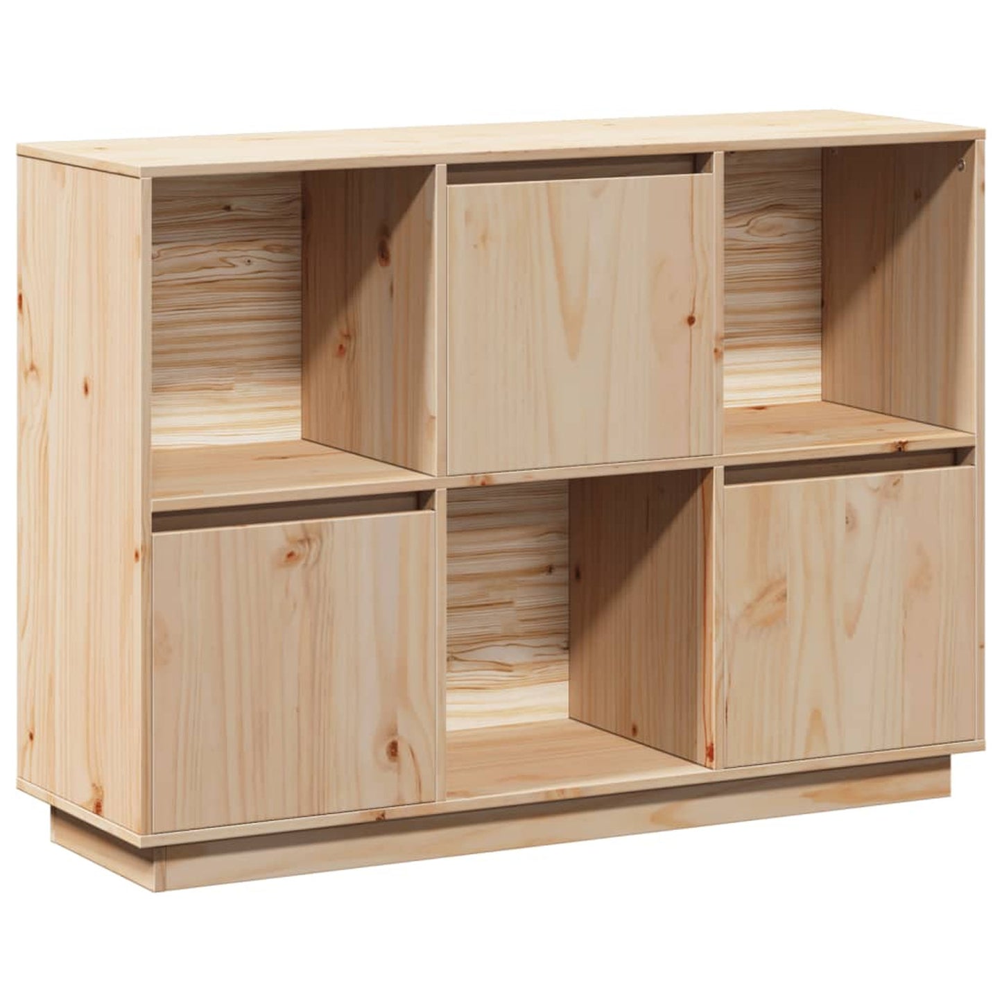 Dressoir – Sideboard – Opbergkast – Ladekast – Opbergmeubel – Massief Grenenhout – Inclusief Opbergboxen 110,5x35x80 cm