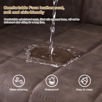 Eetkamerstoel – Stoel – Kuipstoel – Fauteuil – Keukenstoel – Donkergrijs Kunstleer – Memory Foam Zitting – Metalen Poten