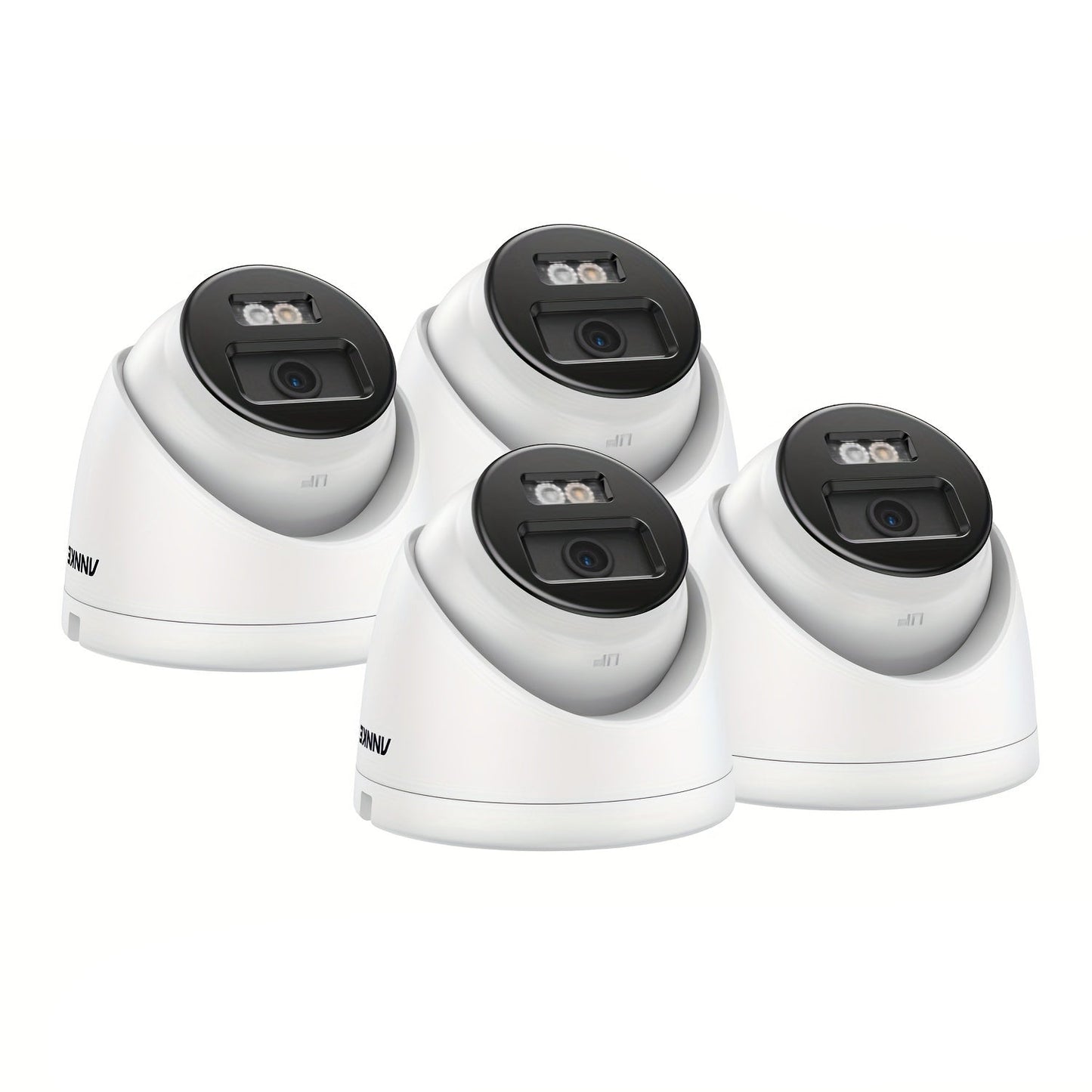 4K Bewakingscamera – Beveiligingscamera – IP Camera – CCTV Camera – Buiten Camera – AI Mens- en Voertuigdetectie – Kleur Nachtzicht & PoE Aansluiting – 123° Breedbeeld & Ingebouwde Microfoon – Wit