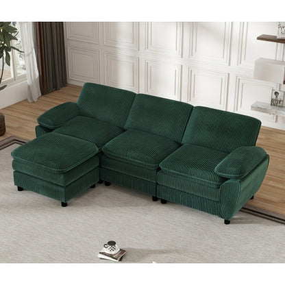 Slaapbank – Bedbank – 2-Zits Bank – Klapbank – Bankbed – Groen – Compact – Makkelijk Om te Bouwen – Pluche Kussens
