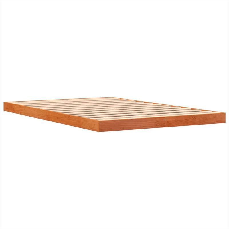 Bed frame Marrone Cera 140x200cm in Wood Solid of pine Removable and durable