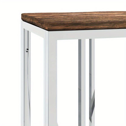 1pc Rustic Wooden Sideboard Console Table, Freestanding Solid Wood Storage Cabinet, Versatile for Various Rooms, with Glass Front Doors, for Standing Shelf, Standing Shelf