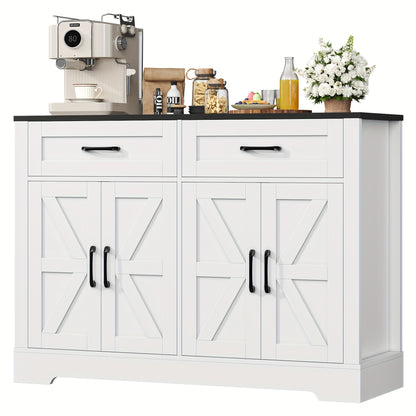 Dressoir – Sideboard – Buffetkast – Opbergkast – Ladekast – Modern Design – 120x40x87 cm – Hout & Spaanplaat