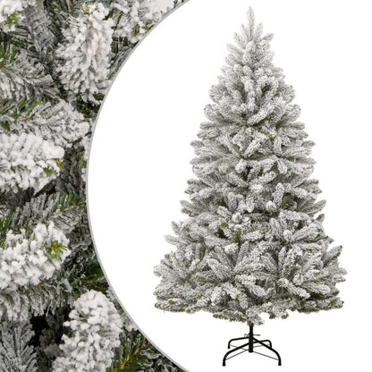 Kerstboom – Kunstkerstboom – Dennenboom – Kunstboom – Inklapbare Boom – 240 cm Hoog – Realistisch Besneeuwd Effect – Stevige Metalen Standaard