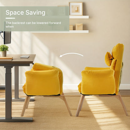 Ligstoel – Relaxstoel – Tuinstoel – Loungestoel – Verstelbare Rugleuning 6 Posities – Inclusief Voetenbank 47x47 cm