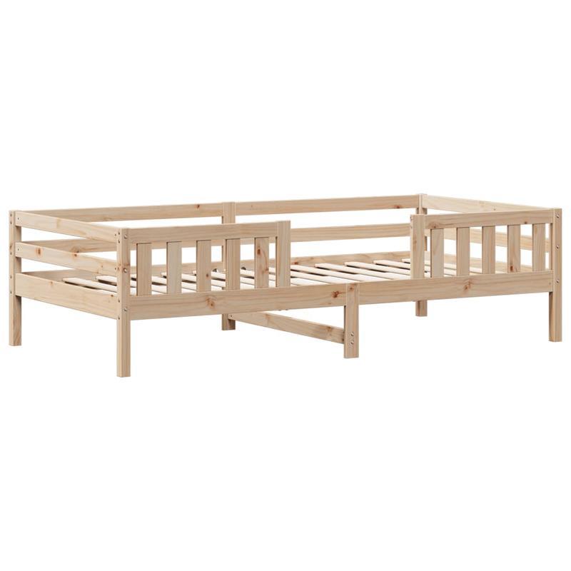 Bedframe – Ledikant – Eenpersoonsbed – Slaapkader – Houten Bed – Massief Dennenhout – Afmeting 80x200 cm – Eenvoudig te Monteren