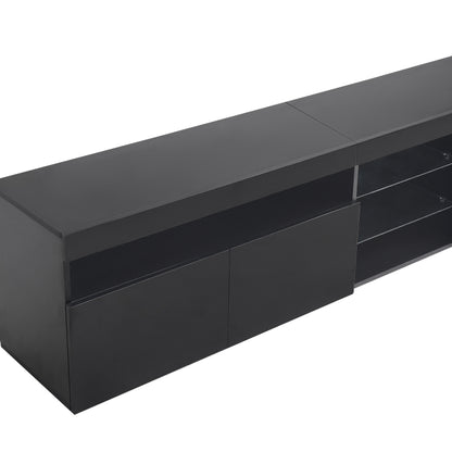Black Modern TV Cabinet with Bright Panels, Living And Dining Room 180cm, Tv Stand With Storage, Hanging Tv Stand On Wall, Media Console Long And Slim, Tv Wall Unit, Tv Unit Wall Panel, Wall Units Tv, Corner Tv Display, Large