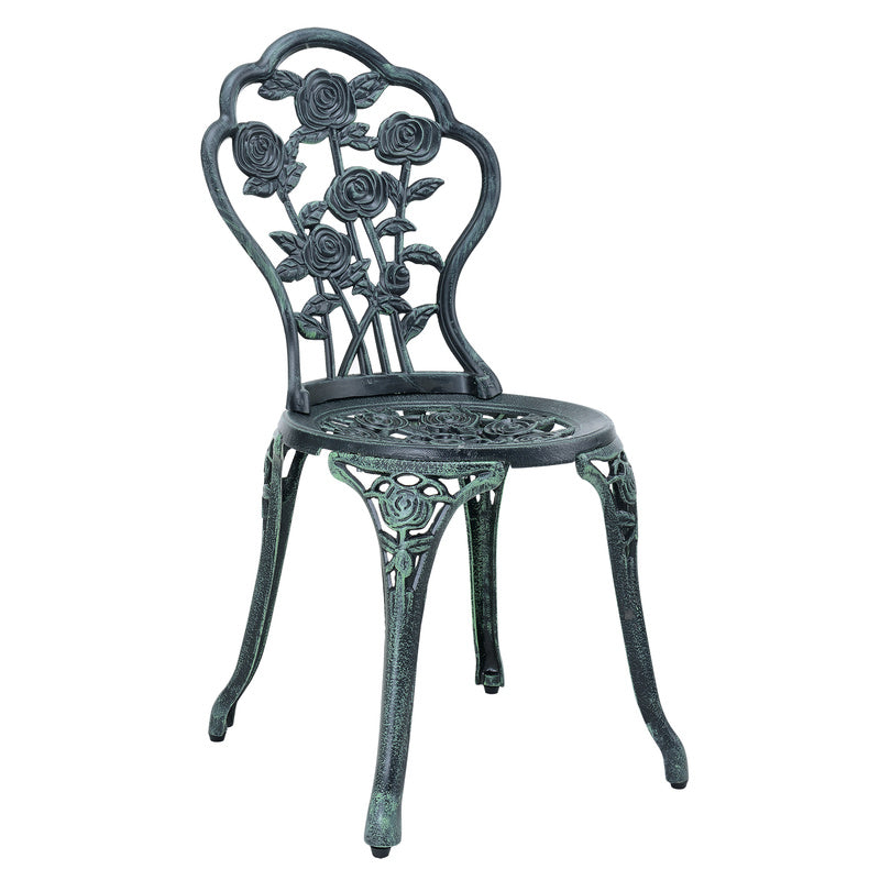 Bistro Set – Tuinset – Balkonset – Terrasset – Klapset – Inklapbaar – Weerbestendig Metaal – Compact Design – Groen