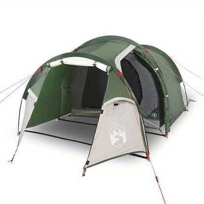 Tunneltent – Kampeertent – Familietent – Lichtgewicht Tent – Outdoor Tent – Voor 2 Personen – Glasvezel Stokken & Waterafstotend Polyester – Groen