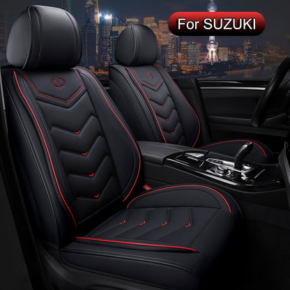 Stoelhoezen Auto – Autoset Stoelbekleding – Autostoelhoezen Universeel – Stoelbescherming – Auto Interieurbeschermer – 5 Zits PU Leer – Comfortabel & Waterafstotend