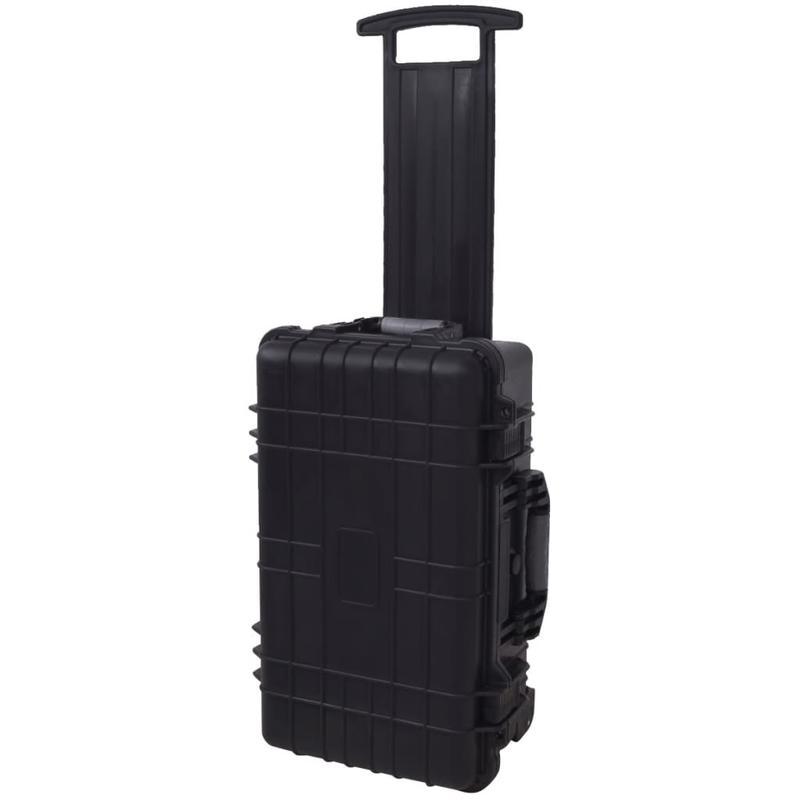 Gereedschapstas met Wielen – Gereedschapskoffer – Opbergtas – Gereedschapsrugzak – Rolwagen – Duurzaam Polypropyleen & ABS – Foam Binnenkant Bescherming – 56 x 35 x 23 cm