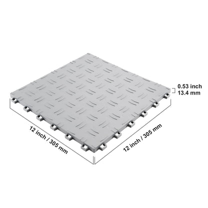 Garagetegels – Vloertegels – Interlocking Tegels – Garagevloer – Opslagtegels – Polypropyleen – 13,4 mm Dikte – Tot 2500 kg Belastbaar