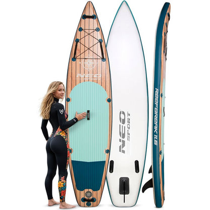 SUP Board – Stand Up Paddleboard – Paddleboard – Inflatable Board – Watersport Board – 350x81x15 cm – Lichtgewicht Triple-Layer PVC