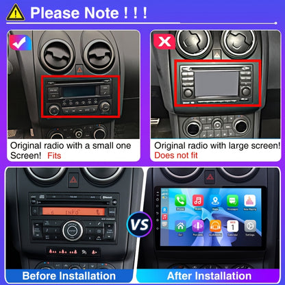 2DIN Autoradio – Multimedia Speler – Navigatiesysteem – Touchscreen Radio – CarPlay Android Auto – 9 Inch IPS Scherm – Inclusief Achteruitrijcamera