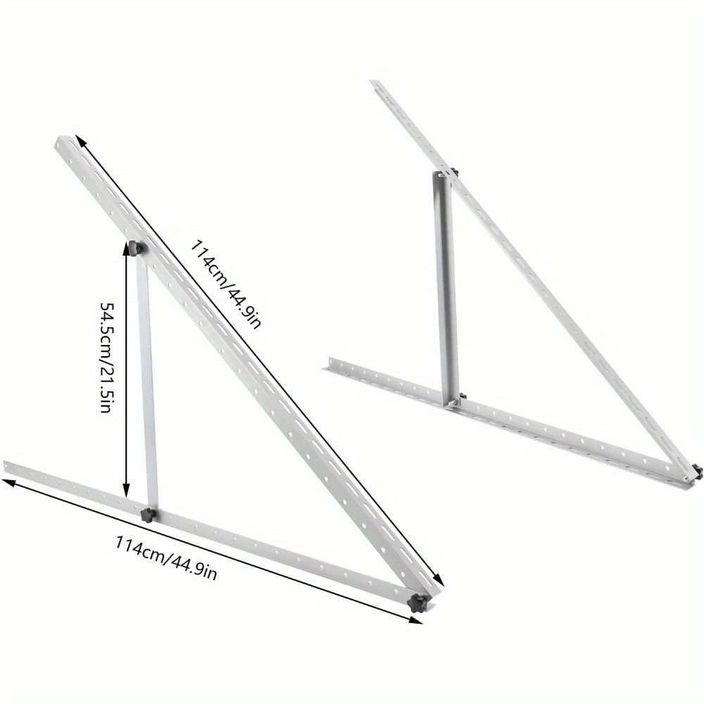 Zonnepaneelhouder – Zonnepaneel Beugel – Montageset – Montagebeugel – Solar Panel Steun – Verstelbaar 0-90° – Aluminium Alloy 114 cm