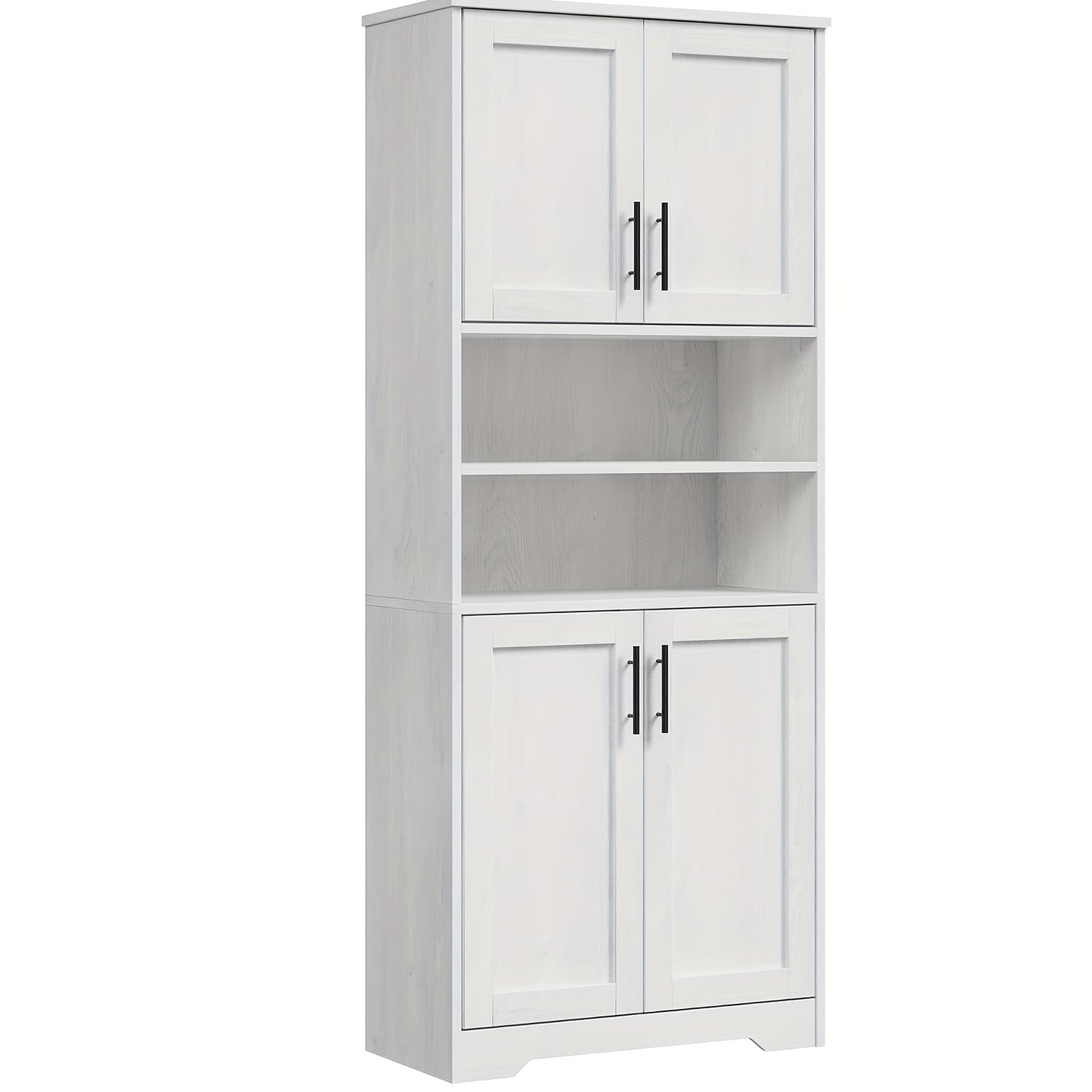 Badkamerkast – Opbergkast – Kolomkast – Hoge Kast – Wastafelonderkast – 170 cm Hoog – MDF Hout Material – Verstelbare Planken – Vrijstaand