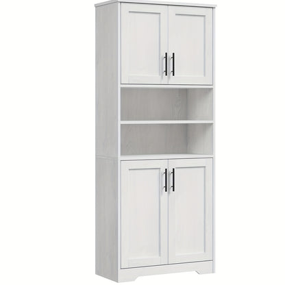 Badkamerkast – Opbergkast – Kolomkast – Hoge Kast – Wastafelonderkast – 170 cm Hoog – MDF Hout Material – Verstelbare Planken – Vrijstaand