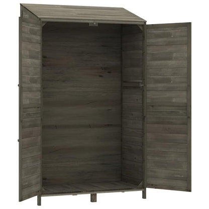 Tuinkast – Tuinberging – Opbergkast – Buitenopslag – Tuinkasten Antraciet – Hoogwaardig Vurenhout – Compact 102x52x174,5 cm