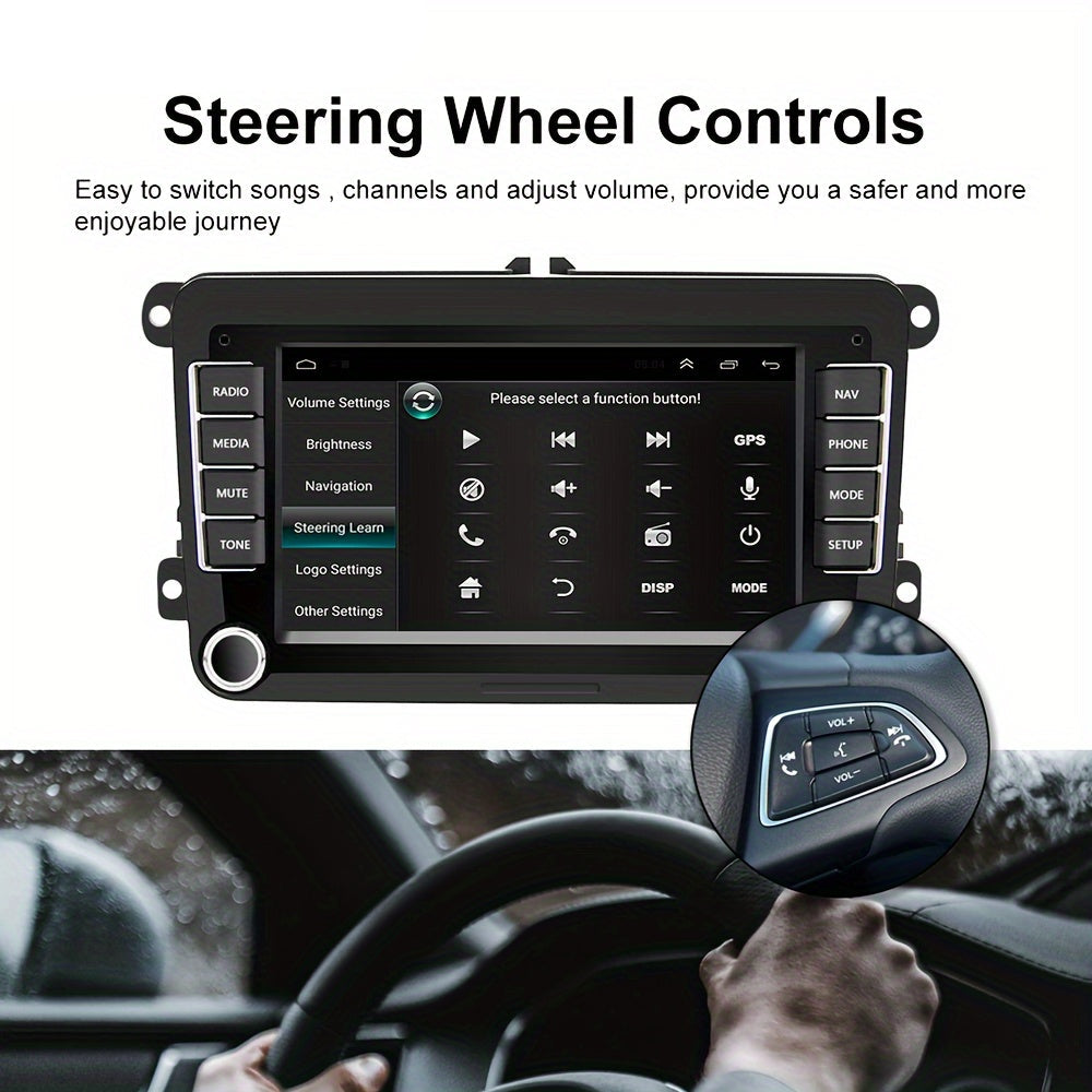 Autoplayer Android Car Stereo – Autoradio Multimedia Systeem – Navigatie Systeem – Double Din Touchscreen – 7 Inch Scherm – Android 13 OS – 2GB RAM & 64GB Opslag – Inclusief Backup Camera en Microfoon