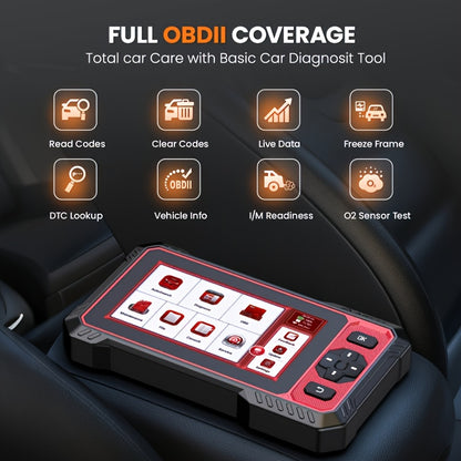 OBD2 Scanner – Auto Diagnosetool – Foutcodelezer – Code Scanner – Diagnoseapparaat – Compact Formaat – EPB Reset & Stuurhoeksensor Kalibratie