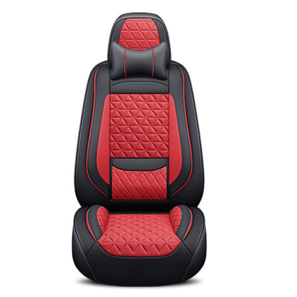 Autostoelhoezen – Stoelhoezen Auto – Autostoelbekleding – Autohoesset – Kunstleren Autostoelhoezen Zwart Rood – Ademend & Anti-Slip – Universele Pasvorm voor Sedans en SUV’s