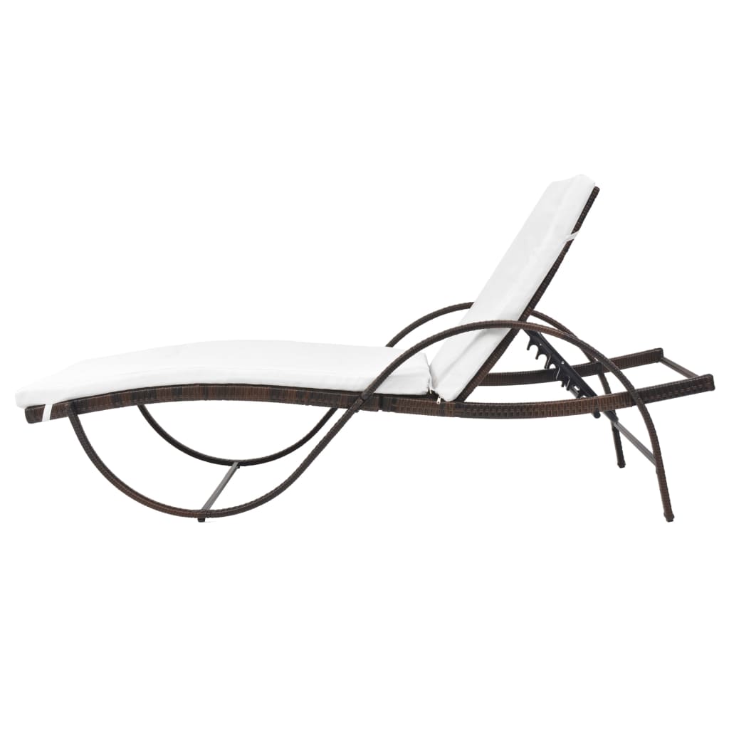 Lounge Set – Tuinligstoel – Buitenmeubel – Lounge Stoel – PE-Rattan – Gepoedercoat Staal – Afneembare Kussens