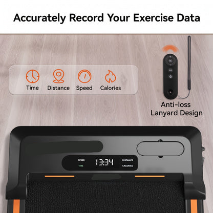Loopband – Compact Loopband – Draagbare Loopband – Stille Loopband – Loopband Voor Thuis – Max. 6 Km/U – Draagvermogen 120 Kg - Wit