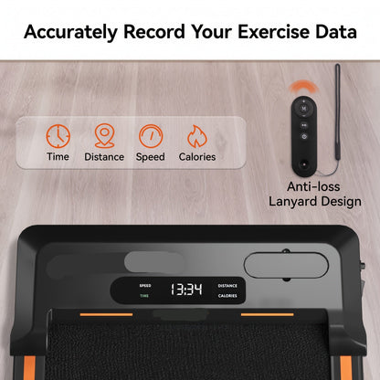 Loopband – Compact Looprek – Thuis Fitnessapparaat – Bureau Loopband – Stil Motor Geluid – Max 120 Kg Draagvermogen - Zilver